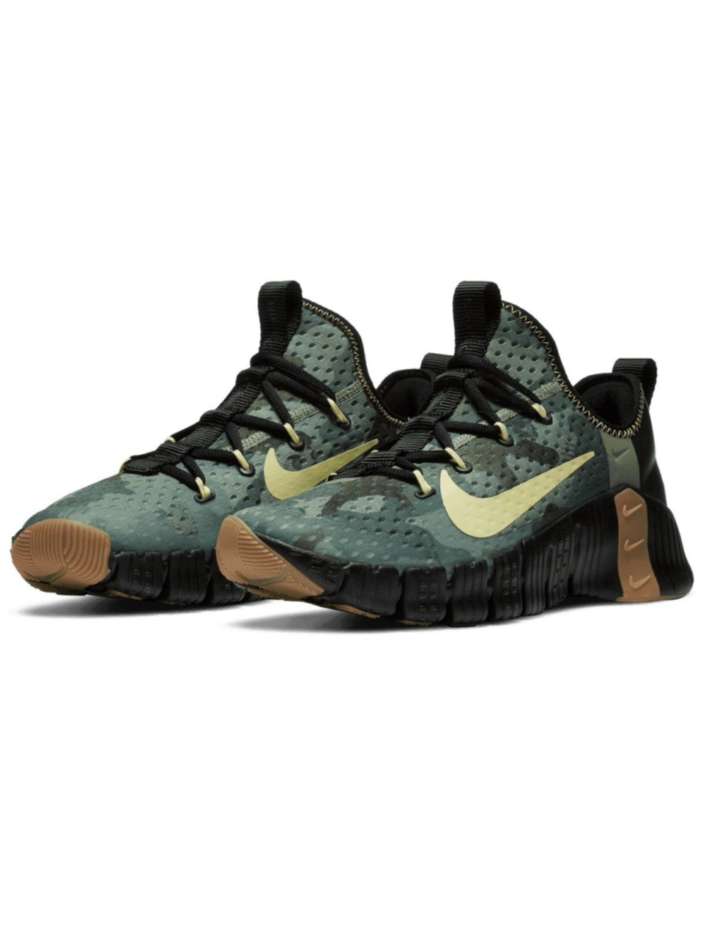 Nike Free Metcon 3 Camo Black/Spiral Sage/Limelight CJ0861-032 Men's Shoes 10.5